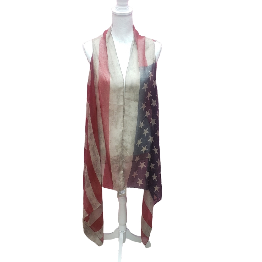 NWT USA/Stars and Stripes Coverup/Vest